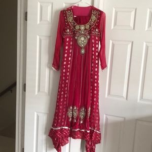 Shark tail Pakistani Indian party wear outfit